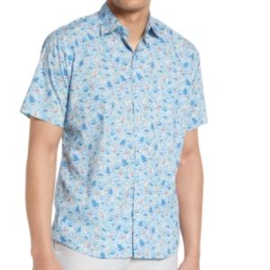 Men’s Peter Millar Rum Short Sleeve Button down “Shipfaced” XXL